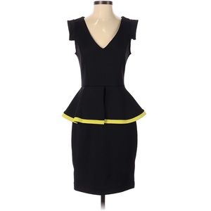 Nicole by Nicole Miller Black Peplum Dress